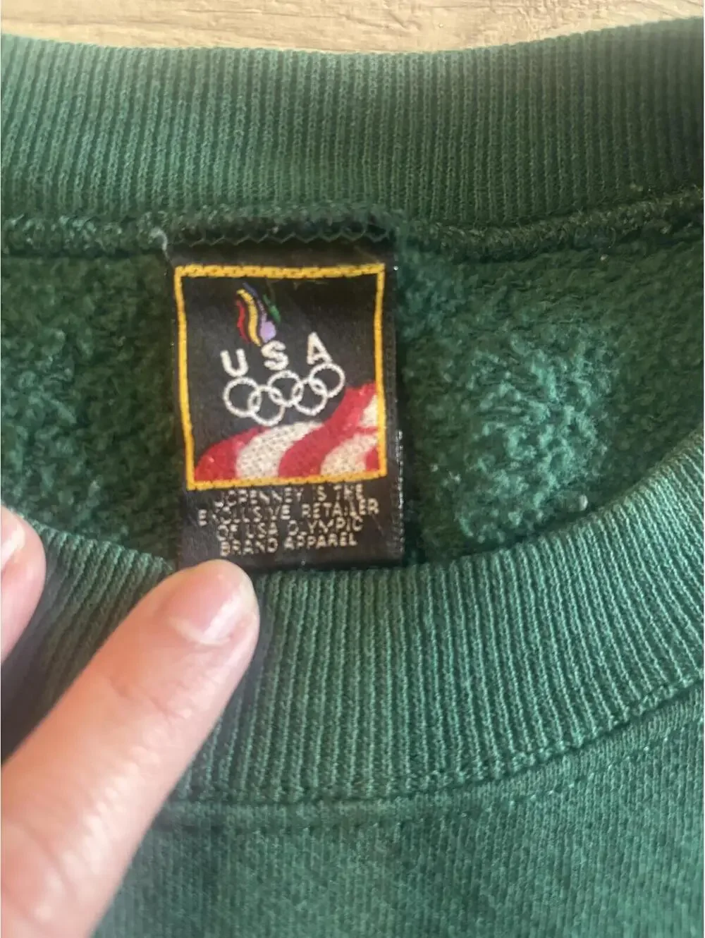 Vintage USA Olympic Green Crewneck Sweatshirt